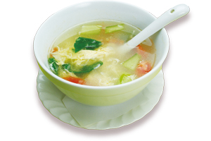 野菜玉子スープ 